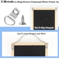thumbnail image 6 of Monebena 50PCS Picture Hangers Kit with Screws Heavy Duty D Rings Picture Hanging Picture Hooks Plated Wire Kit Small D-Ring Hangers Single Hole Frame Hanger for Mirror Clock Artwork Picture Frame, 6 of 6