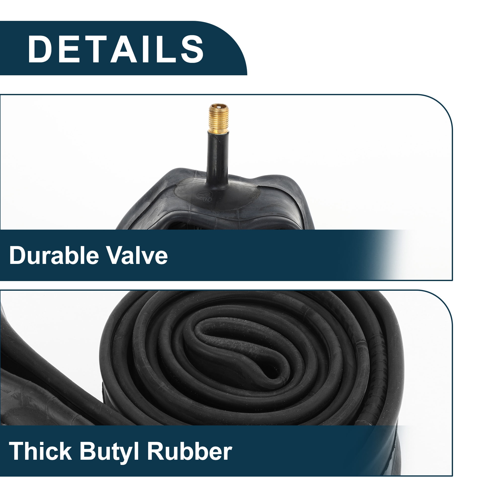 Unique Bargains Bike MTB Cycling Inner Tire 20x1.75/1.95 America Type Valve Inner Tube