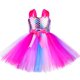 thumbnail image 3 of Vestido de princesa con tutú de sirena para niñas, elegante vestido de tul para fiesta de cumpleaños, vestido de baile, disfraz de carnaval y Halloween para niños, 3 of 5