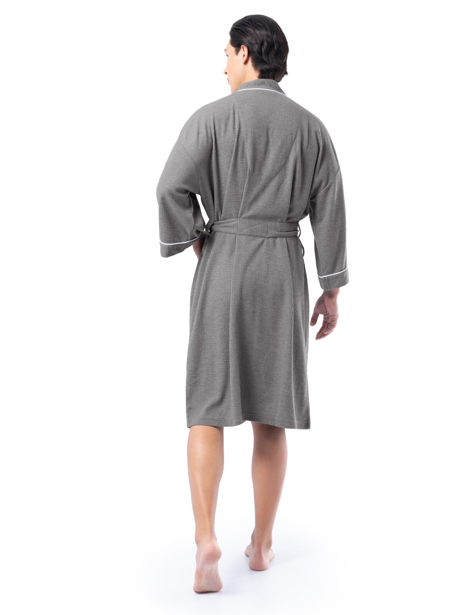 Fruit of the Loom Mens Beyondsoft Waffle Robe, Lightweight Kimono