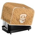 thumbnail image 5 of Yuyamidu Sliced Bread Print Toaster Cover Wide Slot Kitchen Small Appliance Cover 4 Slice Bread Toaster Dust Cover Anti Fingerprint Protection Microwave Oven Cover, 5 of 7