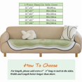 thumbnail image 2 of 1-Piece Light Luxury Soft Chenille Sofa Cover,Cream Style Shaped Couch Cover,Washable Non-slip sofa Cushion for All Seasons,Rainbow Shaped Furniture Cover for Pet Dog,B-Milk coffee-35"x94" C104, 2 of 2