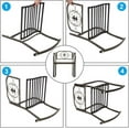 thumbnail image 7 of VINGLI Outdoor Rocking Chair, Heavy Duty 660 LBS Wrought Cast Iron Rocking Chair with Back & Armrest, Metal Patio Rockers for Porch, Backyard or Garden, 7 of 7