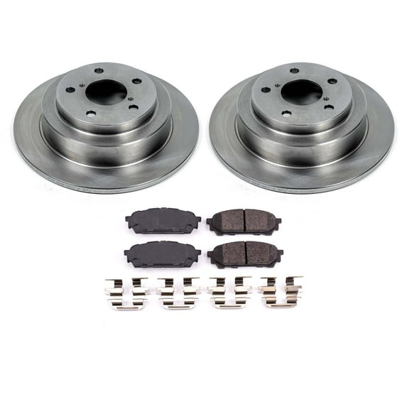 Ultimate Brakes Rear Ceramic Brake Pad and Rotor Kit with Hardware WM80022