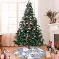 thumbnail image 7 of Rateoe Happy Snowmen Snowfall Print Christmas Tree Skirt 30" for Xmas Holiday New Year Party Circle Tree Mat Ornaments Decoration, 7 of 7
