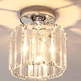 thumbnail image 3 of Araña De Cristal Semi Empotrada Lámpara De Techo Lámpara Colgante De Cristal Lámpara De Cristal Exquisita Linterna Led Moderna De Alta Para El Hogar Sala De Estar Dormitorio Hotel Casa Cateissary HA026469-01, 3 of 6