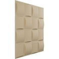 thumbnail image 2 of Ekena Millwork 19 5/8"W x 19 5/8"H Baile EnduraWall Decorative 3D Wall Panel, UltraCover Satin Smokey Beige (12-Pack for 32.04 Sq. Ft.), 2 of 6