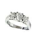 thumbnail image 2 of VS 1 3/8ct Three Stone Lab Grown Diamond Engagement Ring 14K White Gold, 2 of 2