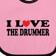 thumbnail image 4 of Inktastic I Love The Drummer Boys or Girls Baby Bib, 4 of 4