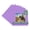 Pansy Purple, variant on Pansy Purple Picture Frame Mat for 6x6 Frames - Fits 4x4 Photos - 1 Mat