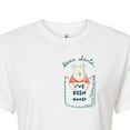 thumbnail image 3 of Disney Winnie The Pooh - Dear Santa, I've Been Good Christmas - Juniors Cropped Cotton Blend T-Shirt, 3 of 5