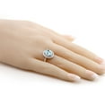 thumbnail image 3 of Gem Stone King 3.30 Ct Oval Sky Blue Topaz 925 Sterling Silver Ring (Size 6), 3 of 4