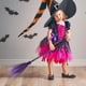 thumbnail image 2 of 3 piezas de accesorios para disfraz de bruja malvada de Halloween, escoba de bruja de plástico y malla, 2 of 8
