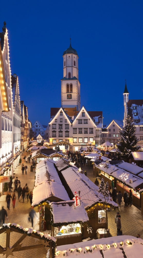 View Of Christmas Fair At St Martins Church Biberach An Der Riss Upper Swabia Baden Wurttemberg Germany Rolled Canvas Art Panoramic Images 12 X 7 Walmart Com Walmart Com