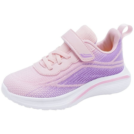 

BOBOGOJP Toddler Girls Boys Casual Shoes Breathable Lightweight Mesh Sneakers for Child (Pink 3.5)