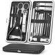 thumbnail image 1 of Manicure Pedicure Kit, 19 pcs Nail Clipper, Nail Scissors, Home or Tra, 1 of 4