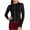 Black Sweatshirts, variant on YUGYXL Women's Crewneck Long Sleeve Shirts Color Block Rolled Edges T-Shirts Slim Tees Basic Tops Black Sweatshirts M