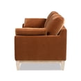 thumbnail image 6 of Pasadena 75.5" Modern Farmhouse Sofa, Burnt Orange Performance Velvet, 6 of 11