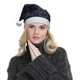 thumbnail image 5 of Sikiie Navy Dark Blue Christmas Hat, Santa Hat Holiday for Adults Unisex Xmas Hat for New Year Festive Party, 5 of 6