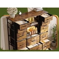 thumbnail image 6 of EnHomee 51"H Tall Dressers for Bedroom with 15 Drawers Dresser with LED Lights Fabric Chest of Drawers with Power Outlet,Brown, 6 of 9