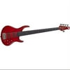 MTD Kingston Bass Guitar Z 5 String, Fretless with Lines, Transparent Cherry
