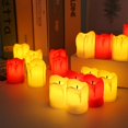 thumbnail image 2 of Velas LED sin llama para decoración del hogar, luces románticas con batería para fiesta de cumpleaños, boda, 1/2/4 piezas, 2 of 4