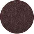 thumbnail image 1 of Indoor Outdoor custom size area rugs made in USA pattern Geometrical comes in Ten colors and Nine shapes rectangular,round,square,runners,oval,hexagon,octagon,half round - Burgundy, 3' Round Area Rugs, 1 of 1