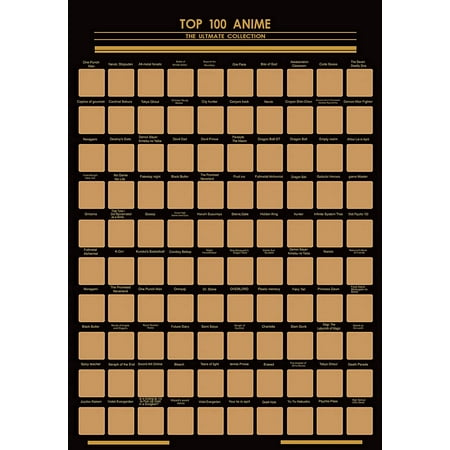 100 Anime Scratch Off Poster - Top Anime of All Time Bucket List -Must See  Anime Challenge - 100 Essential Anime Scratch off Calendar - Greatest Anime  for Family to Watch (ANIME * inch) | Walmart Canada