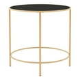 thumbnail image 4 of Furniture of America Harre Glass Top Side Table, Champagne, 4 of 5