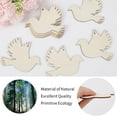 thumbnail image 6 of 20Pcs Small Unfinished Wooden Birds Wood Cutouts Ornaments Peace Dove Hanging Bird Decor Slices Signs Blank with Hole Hemp Rope for Wedding Birthday Christmas Party Decorations Crafts Gift, 6 of 6