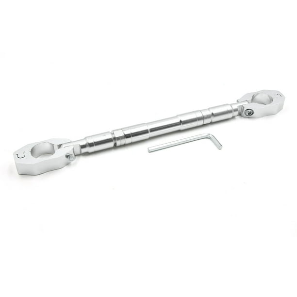 Manillar barra transversal para motocicleta 7/8" manillar Cross Bar volante palanca fuerza tono de plata