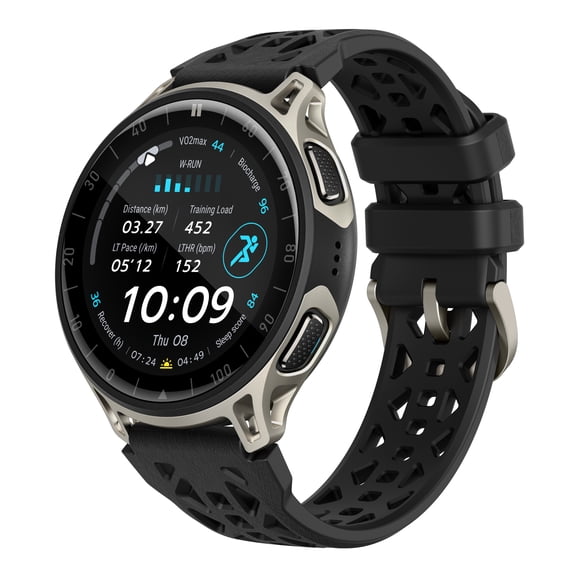 Amazfit Cheetah 2 Pro 48mm GPS Running Smartwatch, 1.32" AMOLED Display, Sapphire Glass, Ti Case, 32GB Storage, 20 Days of Battery, 5 ATM, Flashlight, Offline Maps, 170  Sports for Android & iPhone