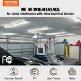 thumbnail image 2 of VEVOR 10 Pack LED Shop Light, 8 FT, 80W Linkable Shop Light Fixture, 10000 LM Ceiling Lights 59 in Power Cords with ON/OFF Switch 48 in Connector Cables, 2 of 9