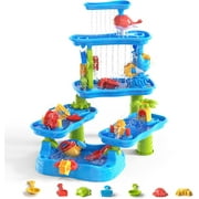 JoyStone Kids Water Table, 5-Tier Outdoor Sensory Play Table with Stools & Drainage Hole, 30.1"… — $42.99 (28% off)