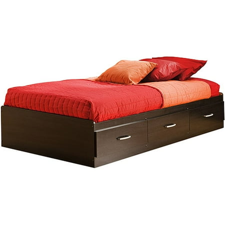 south shore cosmos twin mates bed, 39'', black onyx - walmart south shore cosmos twin mates bed, 39'', black onyx - walmart