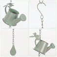 thumbnail image 3 of SEWACC Green Iron Rain Chains for Downspouts Outdoor Decor Easy Installation Stable Structure 8.5, 3 of 7