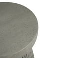 thumbnail image 4 of LiviNest Outdoor Concrete Side Table: Lightweight Hourglass Design for Patio & Balcony - Modern Round End Table with Stone Texture & Durable Structure for Outdoor Living Spaces & Garden Decor, 4 of 6