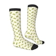 thumbnail image 3 of Vsdgher Corn Print Thigh High Socks Extra Long Stretchy Sock Women Over Knee High Opaque Stocking Daily Wear, 3 of 5