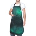 thumbnail image 2 of Rateoe Witch House On The Hill Aprons with Pocket,Men Womens Aprons Waterproof Adjustable Cooking Aprons for Kitchen Gardening and Salon, 2 of 7