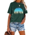 thumbnail image 6 of XCHQRTI Pine Tree Tshirt Graphic Tees Sunset Women Ladies Tee Shirts Nature Short Sleeve, 6 of 8