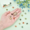 thumbnail image 5 of 10mm Lampwork Beads 4 Colors 24pcs Gold Sand Glass Beads Round Loose Spacer Beads Craft Beads, 5 of 6