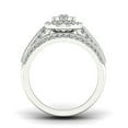 thumbnail image 3 of 1ct TDW Diamond 14K White Gold Cluster Halo Bridal Set, 3 of 4