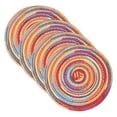 thumbnail image 1 of Uxcell 4 Pcs Manteles Individuales Redondos Tejidos, Mantel Lavable de 7 Pulgadas Resistente al Calor, Decorativo para Mesa de Comedor, Encimera, Rojo Gradiente, 1 of 7