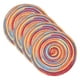 thumbnail image 1 of Uxcell 4 Pcs Manteles Individuales Redondos Tejidos, Mantel Lavable de 7 Pulgadas Resistente al Calor, Decorativo para Mesa de Comedor, Encimera, Rojo Gradiente, 1 of 7