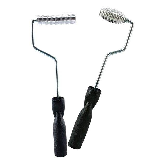 2 piezas de fibra de Herramientas de rodillos BURBUJA HERRAMIENTA HERRAMIENTA HERRAMIENTA de resina Burbuja s de rodillos de la Macarena Rodillo de pádel de burbujas