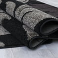thumbnail image 3 of Black Allstar Brown Floral Design Modern Geometric Area Rug (3' 9" x 5' 1"), 3 of 7