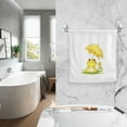 thumbnail image 4 of Ryvnso Cute Frog Hand Towels Set for Bathroom Cotton Face Towel Decorative 15.5x29.5 inch, 4 of 7