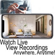 4K Tuya Smart Life Power Outlet Receptacle Wi-Fi Spy Camera 120V Wired (White / Round / Video only, No Audio)