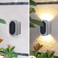 thumbnail image 4 of StSilkitty Modern Outdoor Solar Wall Light with Dual Illumination for Home Garden Porch Waterproof and Easy to Install Energy Saving Lamp for Patio or Yard Decor, 4 of 8