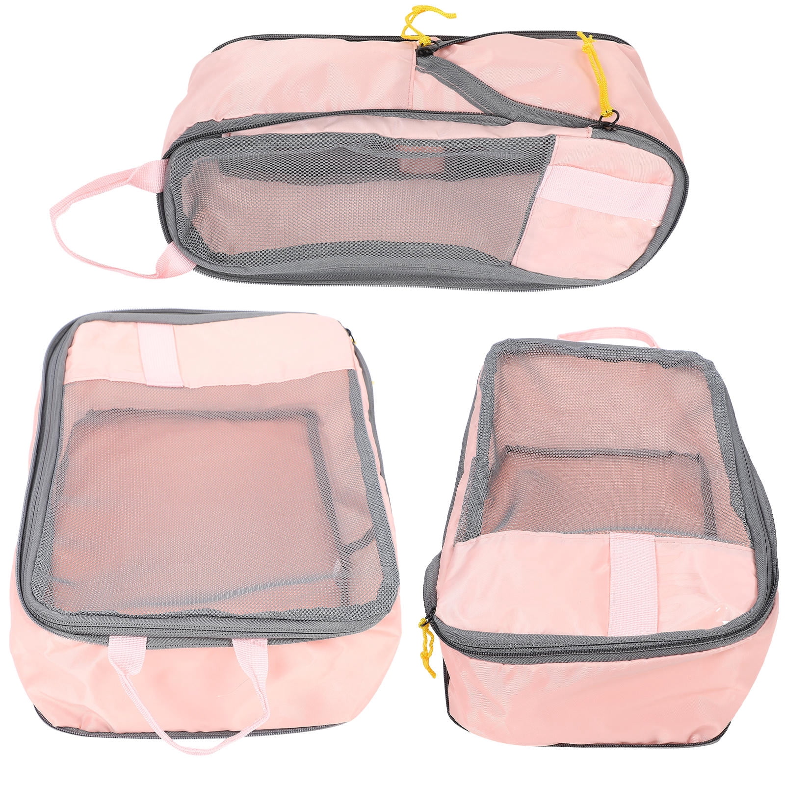 FOMIYES 3-Piece Travel Packing Cubes Set, Lightweight Oxford Cloth Storage Organizers for Suitcase and Luggage